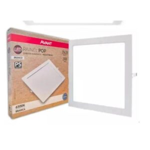 LUMINARIA PAINEL EMBUTIR LED QUAD. 6500K 24W POP - AVANT