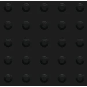 Piso Tátil Alerta 25x25cm Preto Kapazi