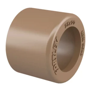 Bucha de Redução em PVC 25x20mm Soldável Curta Marrom FORTLEV