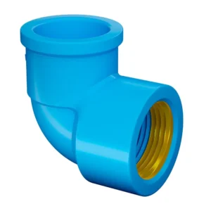 Joelho 90° Soldável em PVC com Bucha de Latão 25mmx3/4 Pol. Azul FORTLEV