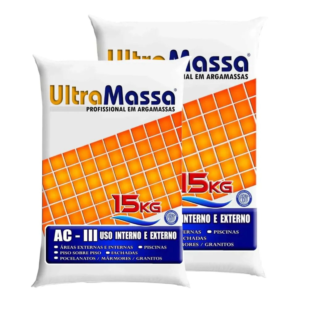 Argamassa AC3 15KG Ultramassa - Imagem 5
